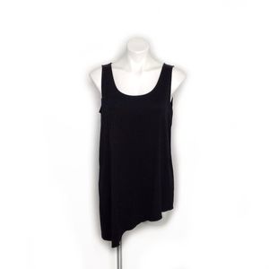 Eileen Fisher Black Diagonal Tank Top